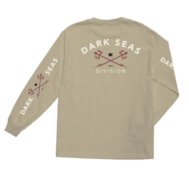 Dark Seas Headmaster Mens UV Long Sleeve T-Shirt Sand