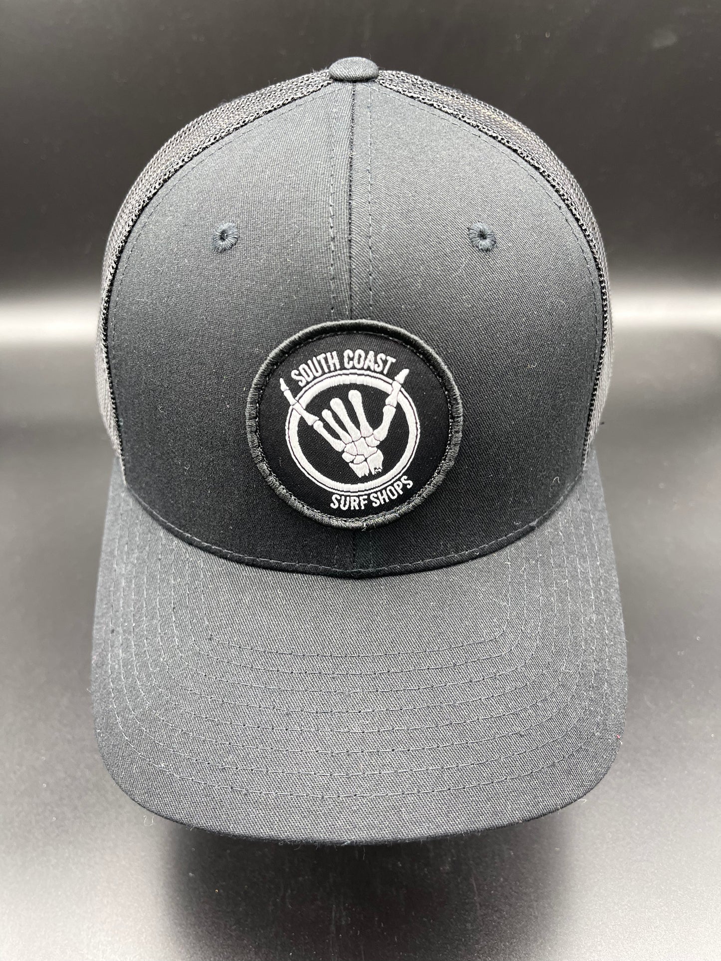 South Coast Adult Shaka Bones Hat Black