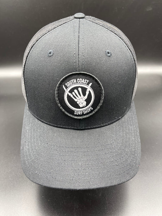 South Coast Adult Shaka Bones Hat Black