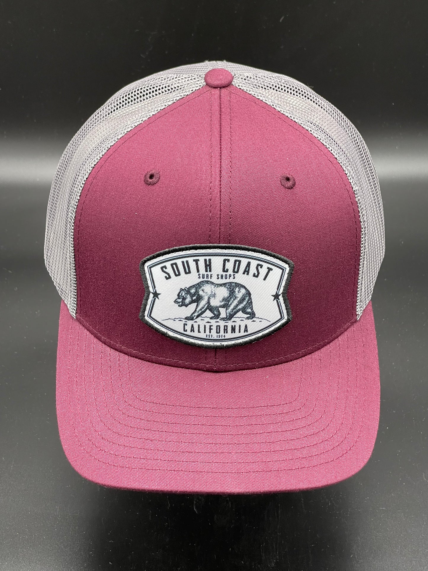 South Coast Adult Cali Bear Hat Burgundy