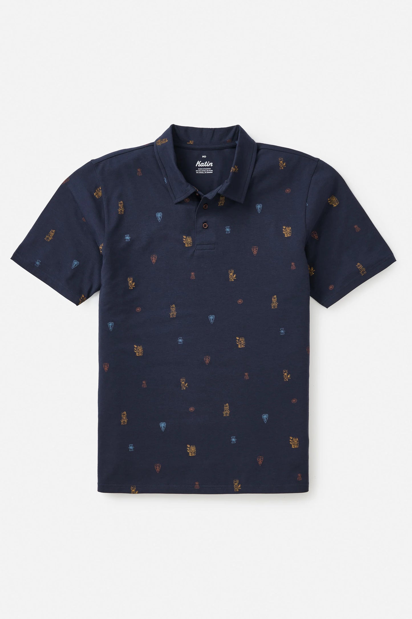 Katin Idol Print Polo Polar Navy