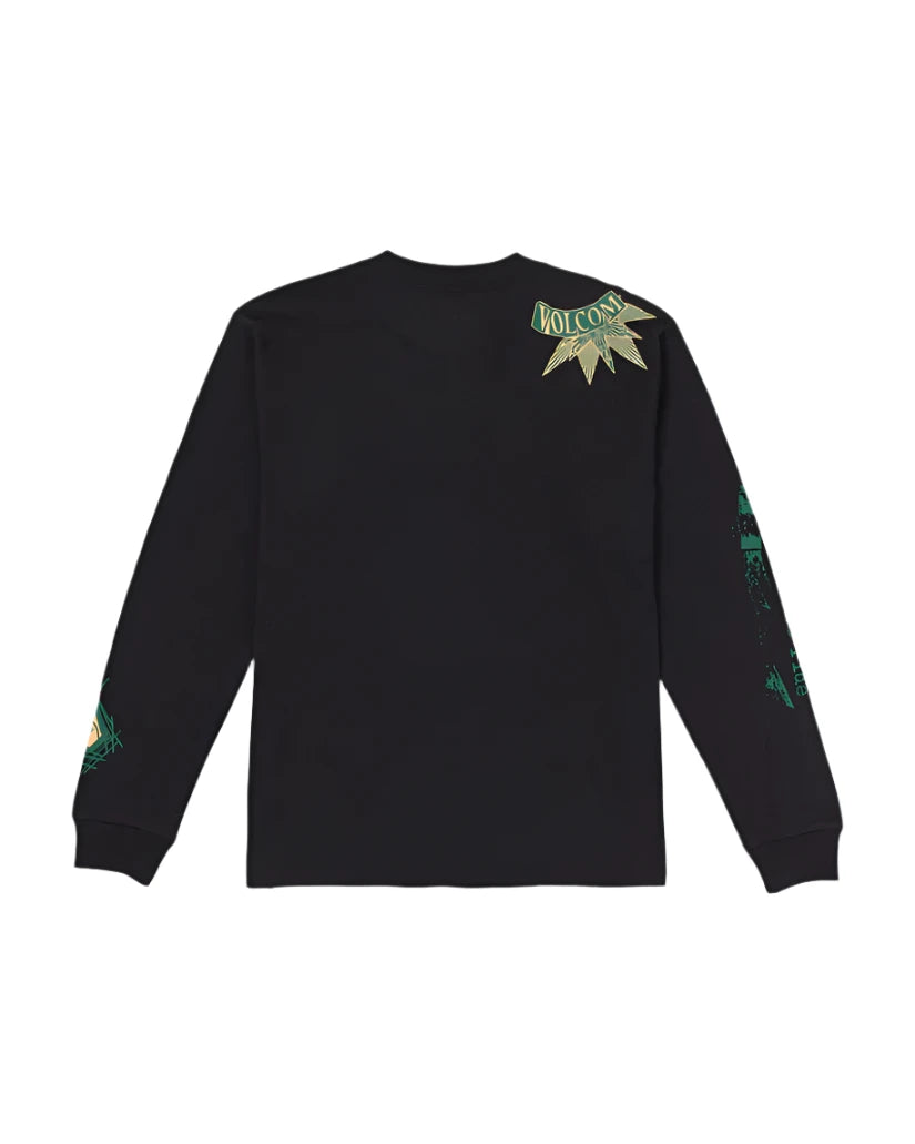 Volcom Men's Japan By Bryan Iguchi Long Sleeve Tee Black