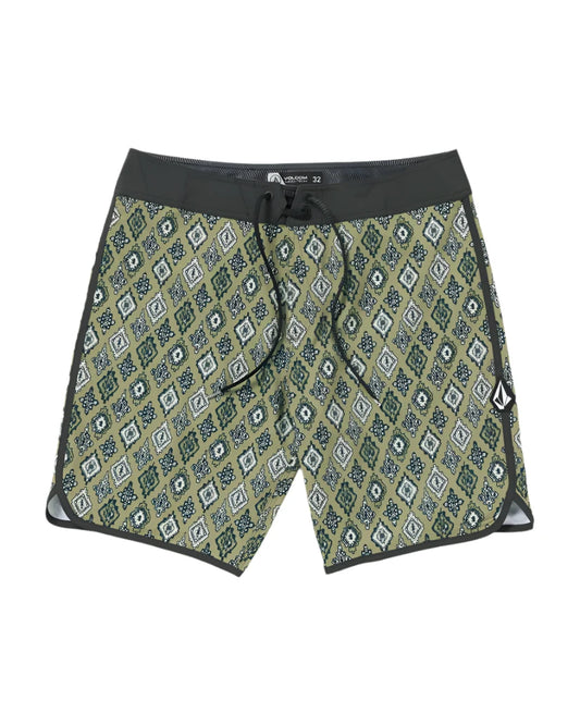 Volcom Men's Inherit Scallop Mod-Tech Trunks Thyme Green