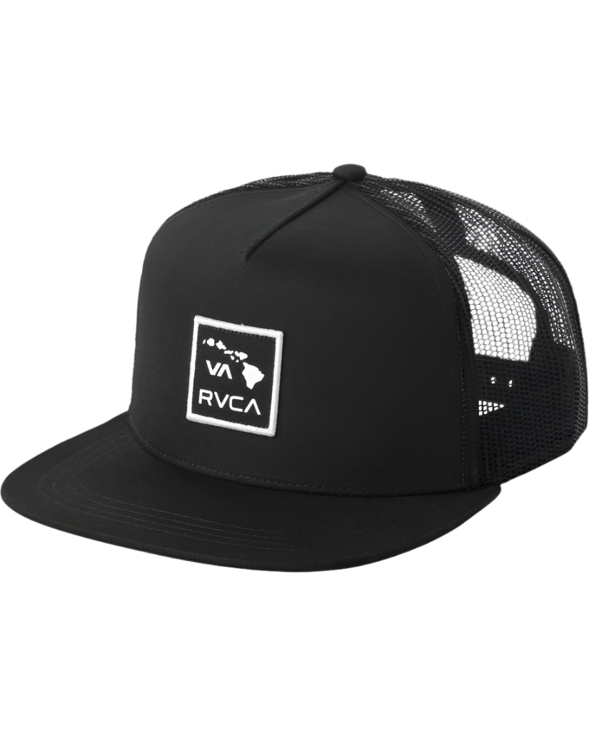 RVCA Islands Patch Trucker Hat Black