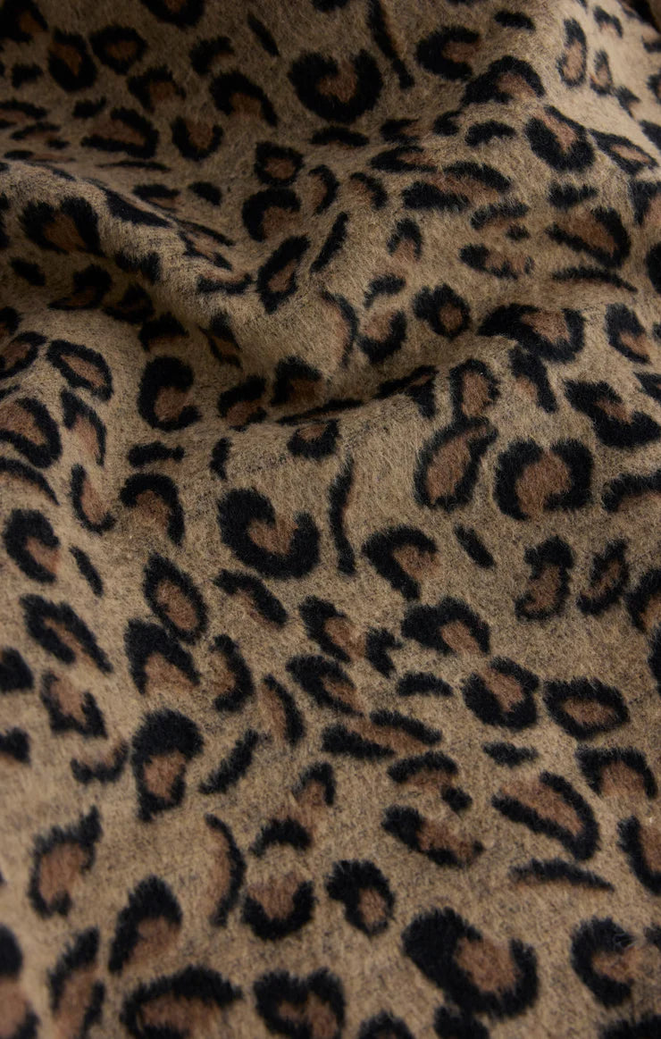 Z Supply Lennon Oversized Leopard Coat