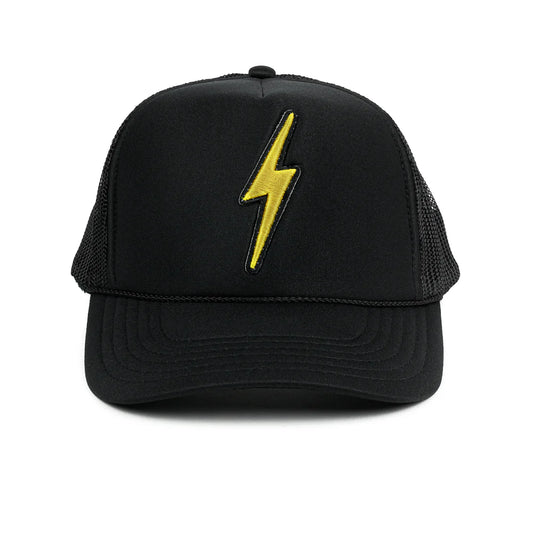 Local Beach Lightening Bolt Hat Black
