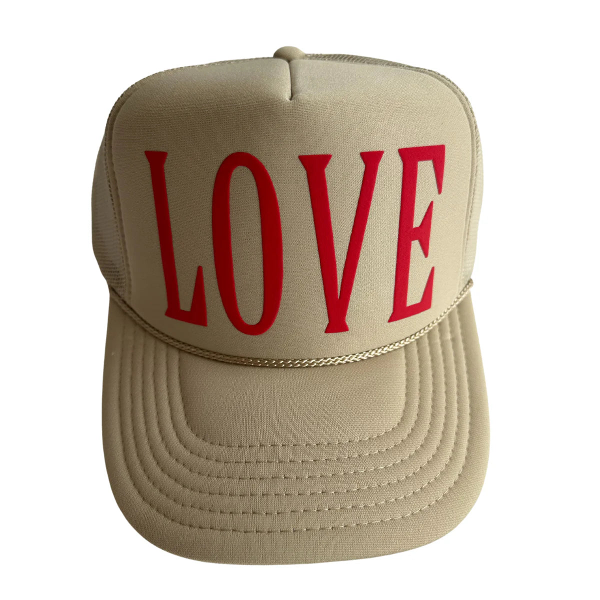 Local Beach Love Trucker Hat Khaki