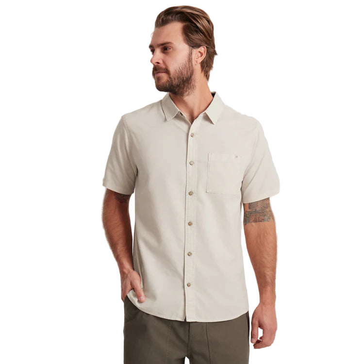Roark Made To Fade Button Up Washed Bone