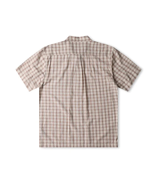 Former Manners Check Short Sleeve Shirt Taupe