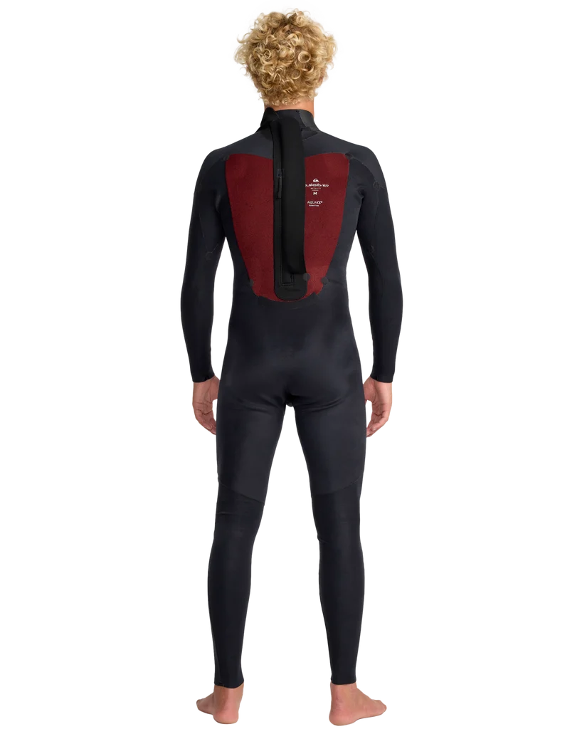 Quiksilver Prologue 3/2mm Back Zip Wetsuit Blue Black – Interior Thermal Lining Back View