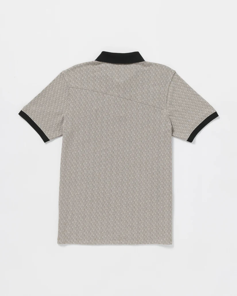 Volcom Men's Natural Stone Polo Short Sleeve Shirt Teak