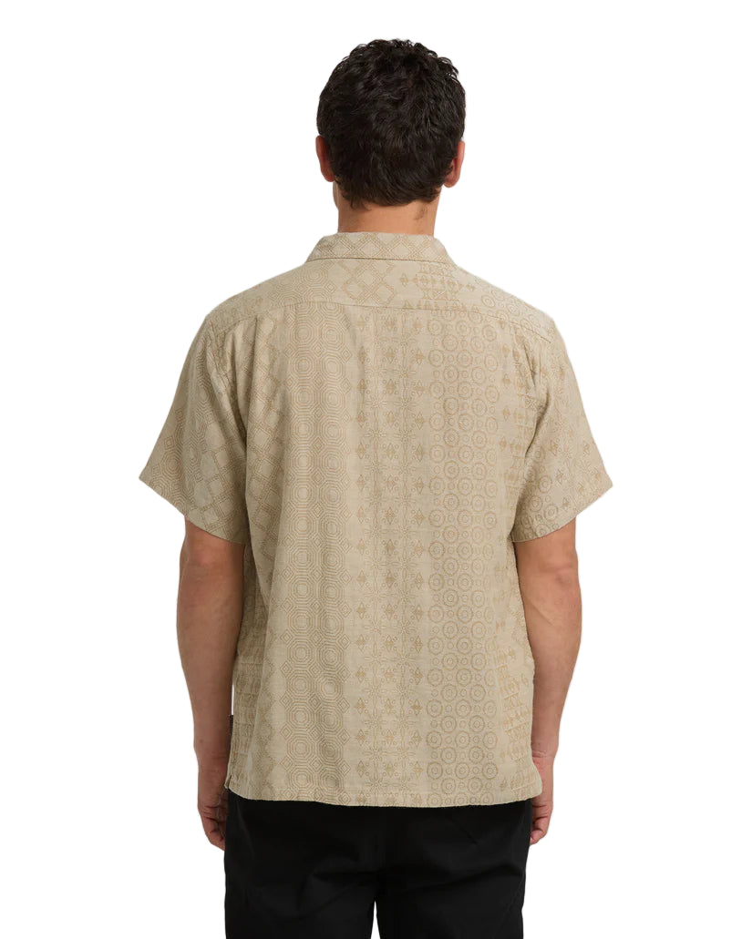 Billabong Needle Garage Jacquard Short Sleeve Shirt Bone