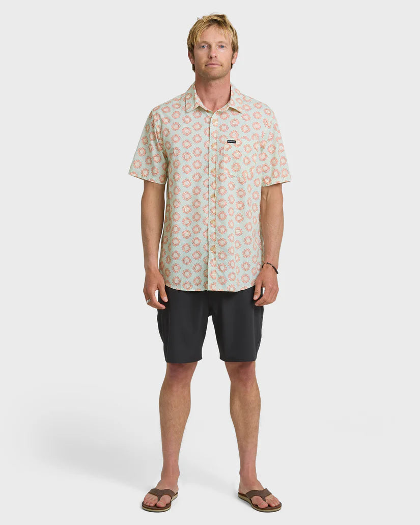 Quiksilver Ocean Mayhem Classic Short Sleeve Shirt Bone White