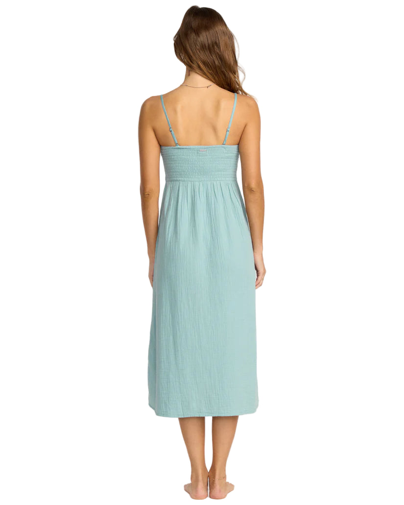 Billabong Off The Coast Dress Blue Fog