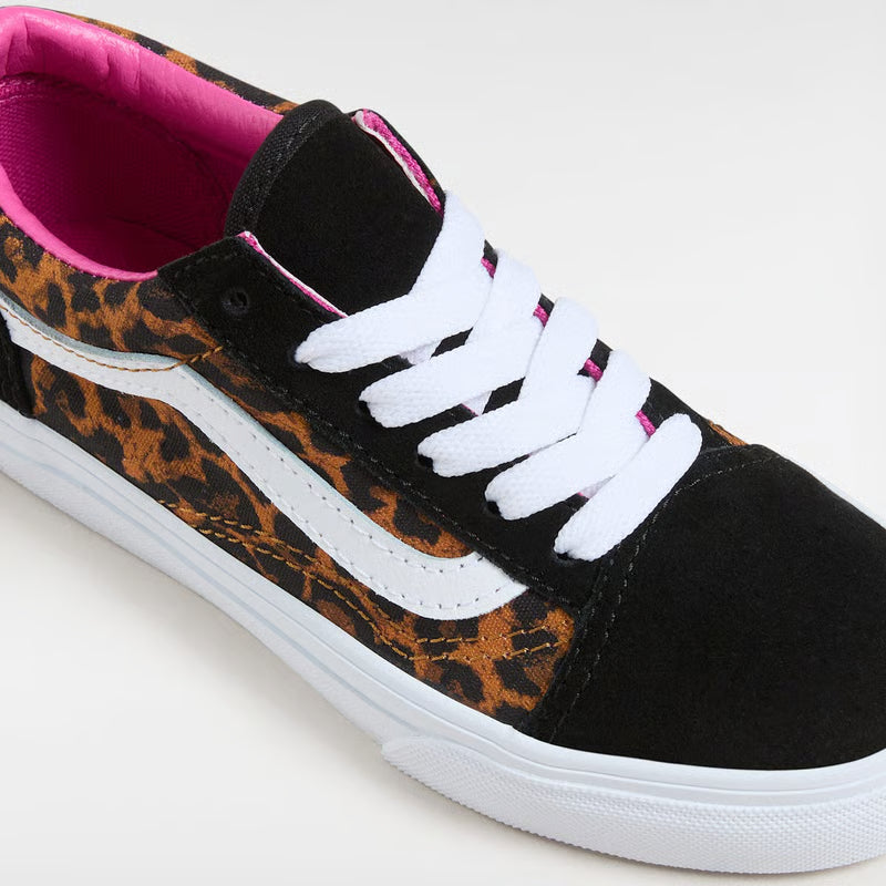 Vans Kid's Old Skool Shoe Leopard Black