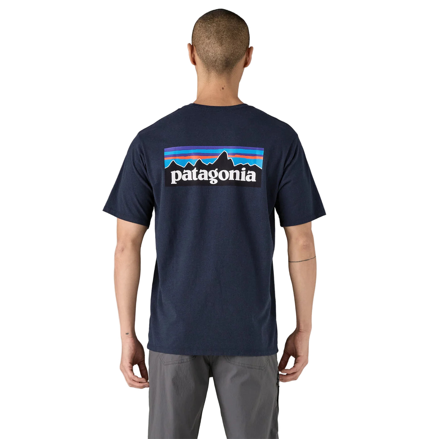 Patagonia Men's P-6 Logo Responsibili-Tee New Navy