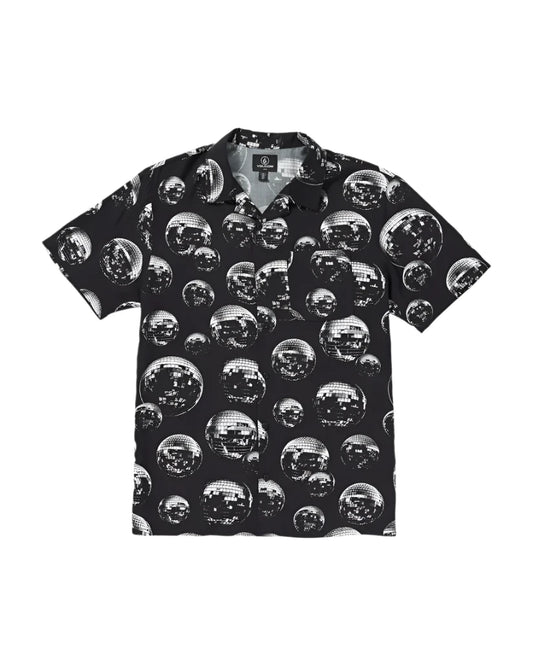 Volcom Men's Packed Up Woven Short Sleeve Shirt Black