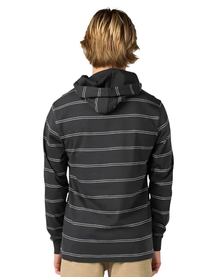 Rip Curl Mens Plain Stripe Hooded Tee