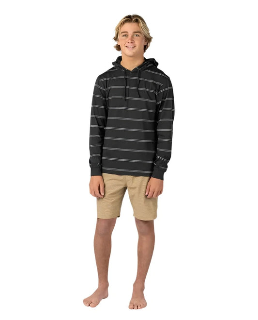 Rip Curl Mens Plain Stripe Hooded Tee