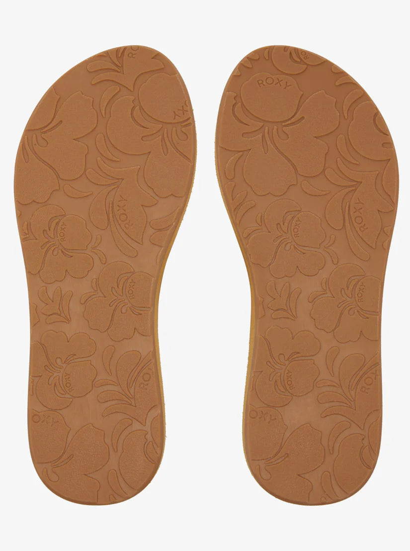 Roxy Porto Rope Sandals Natural / Crazy Pink