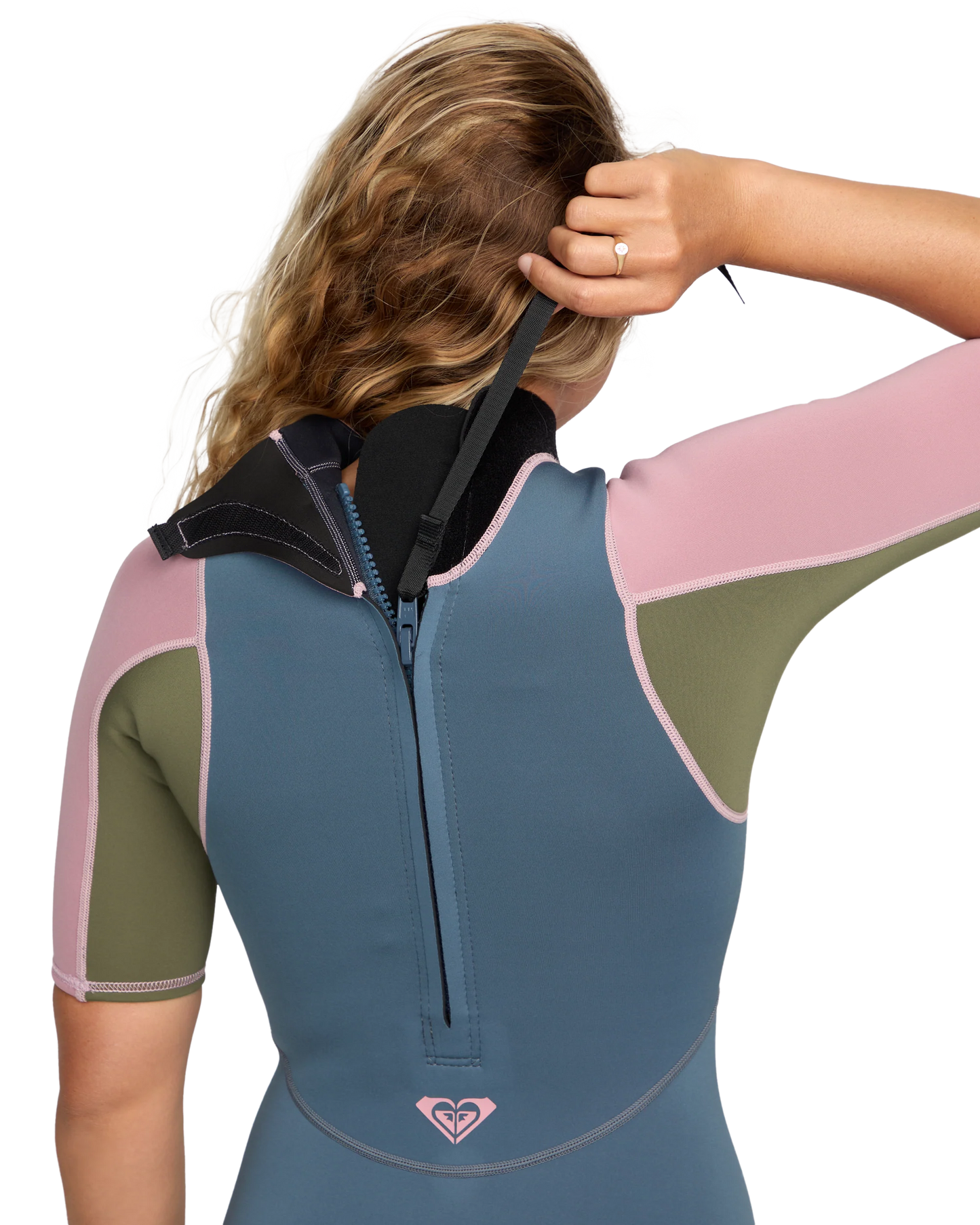 Roxy Women's 2/2mm Prologue+ Short Sleeve Back Zip Springsuit Black