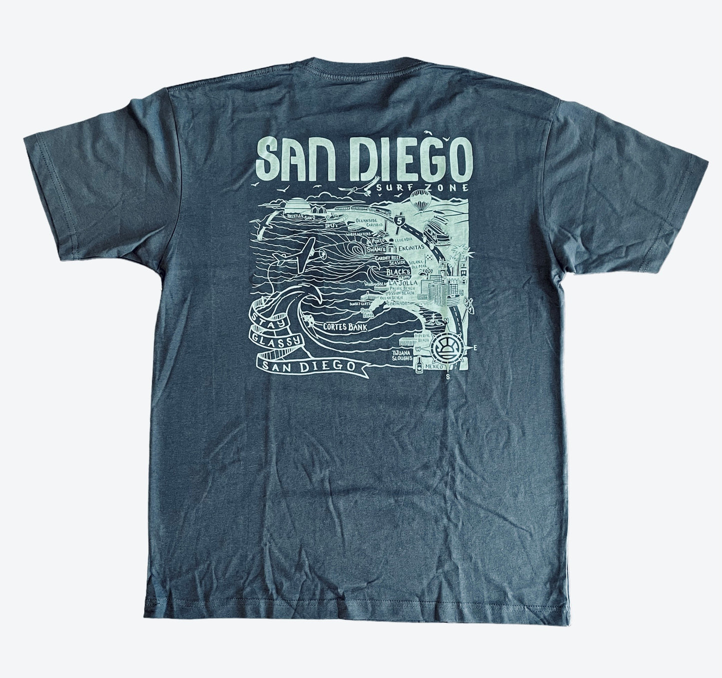 South Coast Mens SD Map Tee