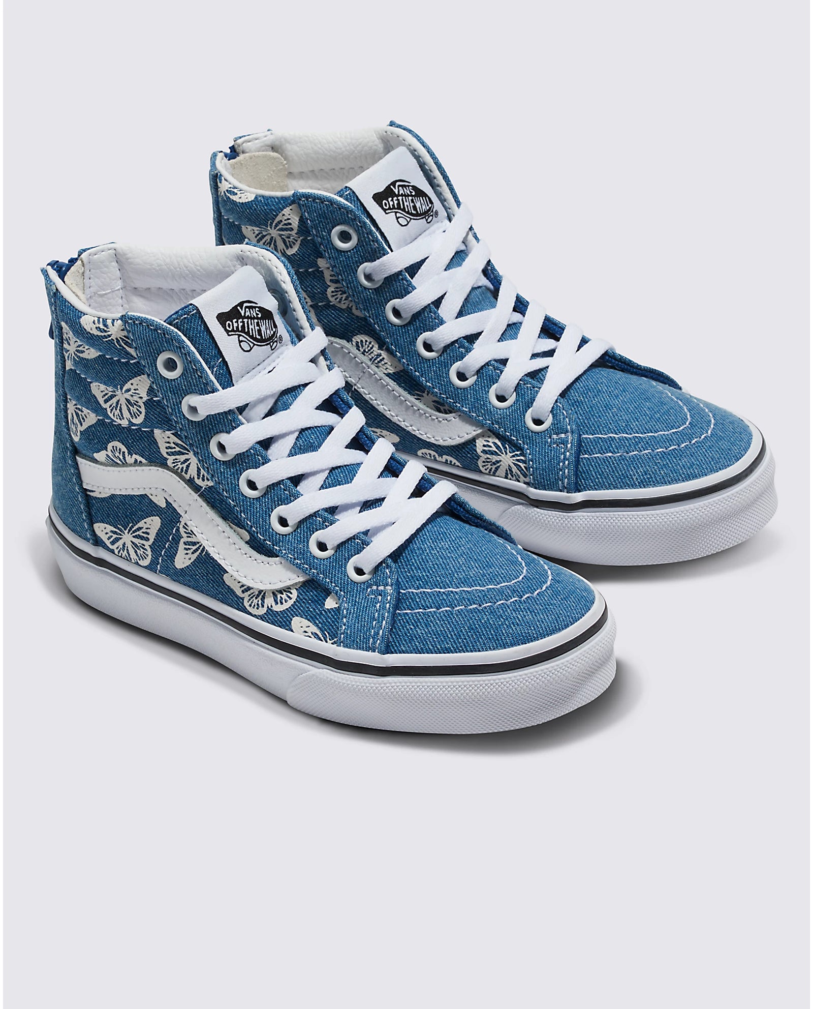 Vans Sk8 Hi Zip Vans Toddler High Tops Vans Kids Sk8-Hi Zip Denim Shoe