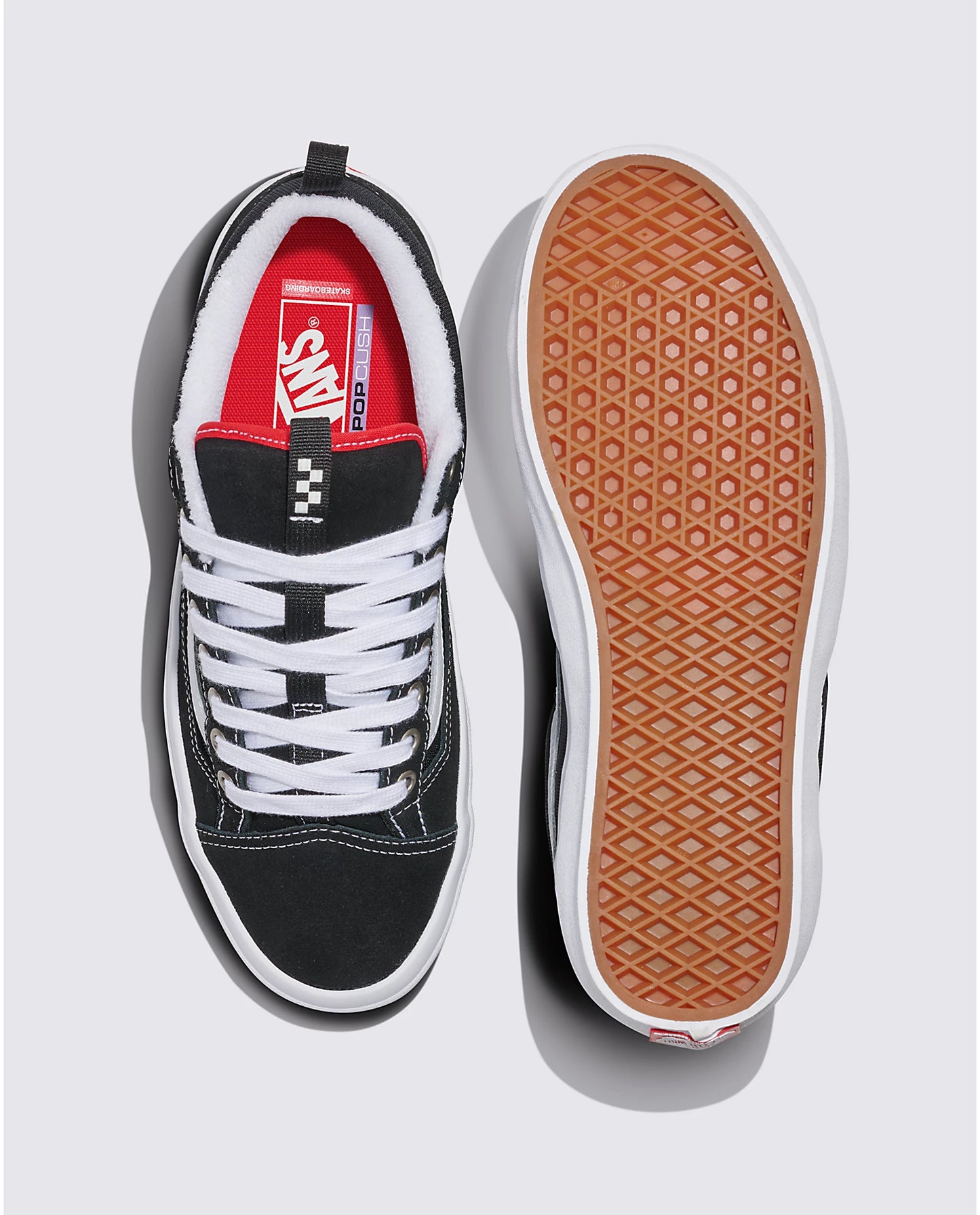 Vans Skate Old Skool 36+ Shoe Black White Red