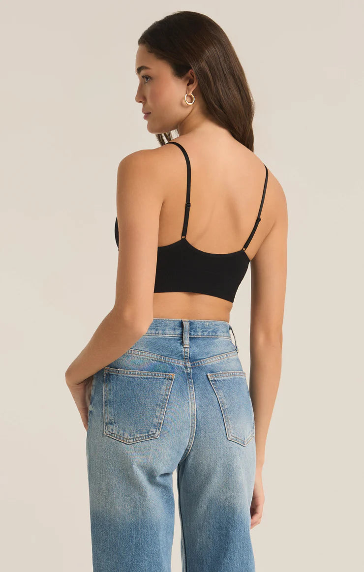 Z Supply Sophia T-Shirt Bra Black