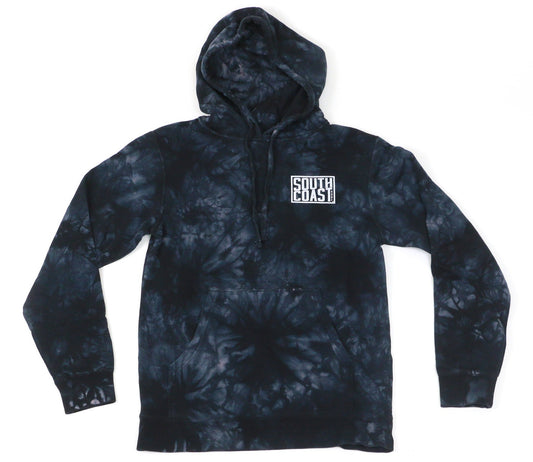South Coast Adults Camper Tiedye Hoodie Black