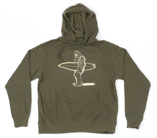 Ryder Adults Chewbaca Hoodie Sweatshirt Army