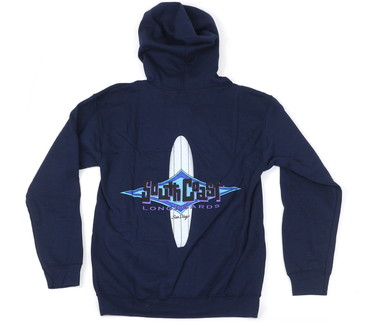 SOUTH COAST LONGBOARD DIAMOND ZIP UP HOODIE NAVY