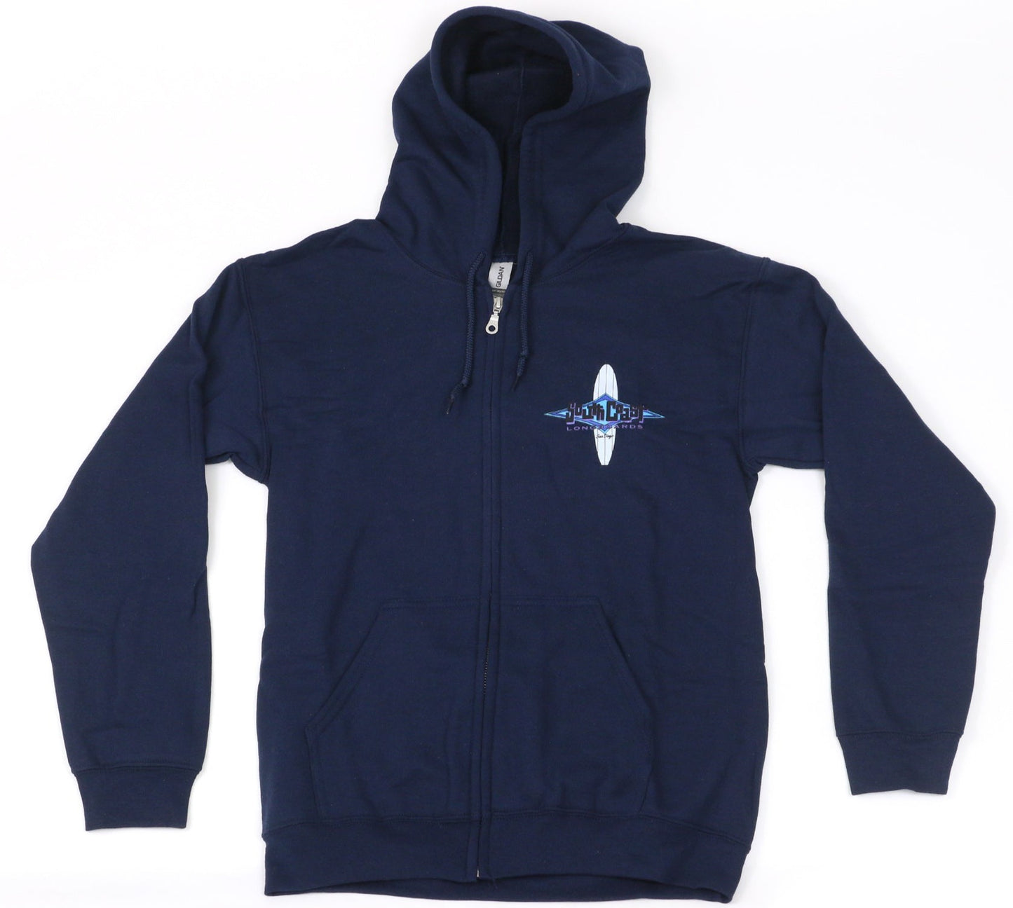 SOUTH COAST LONGBOARD DIAMOND ZIP UP HOODIE NAVY