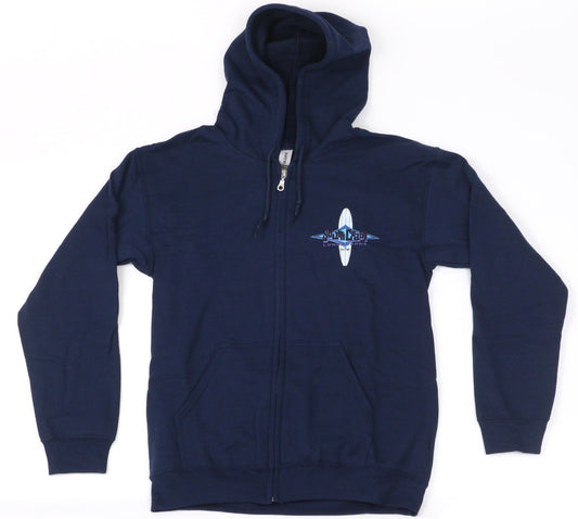SOUTH COAST LONGBOARD DIAMOND ZIP UP HOODIE NAVY