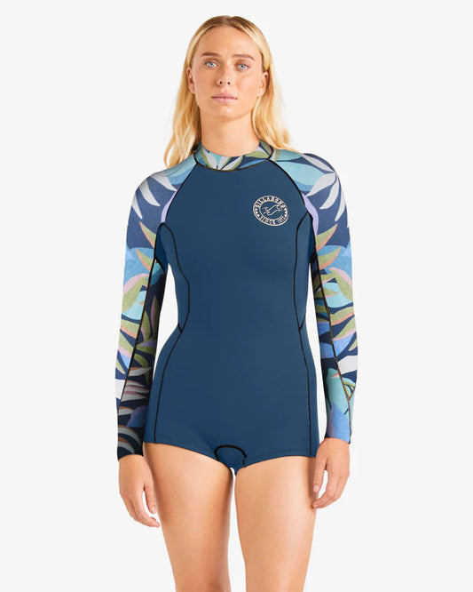 Billabong Women's Spring Fever Long Sleeve Spring Wetsuit Indigo