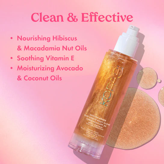 Kopari Golden Amber Sun Shield Body Glow SPF 30 Sunscreen