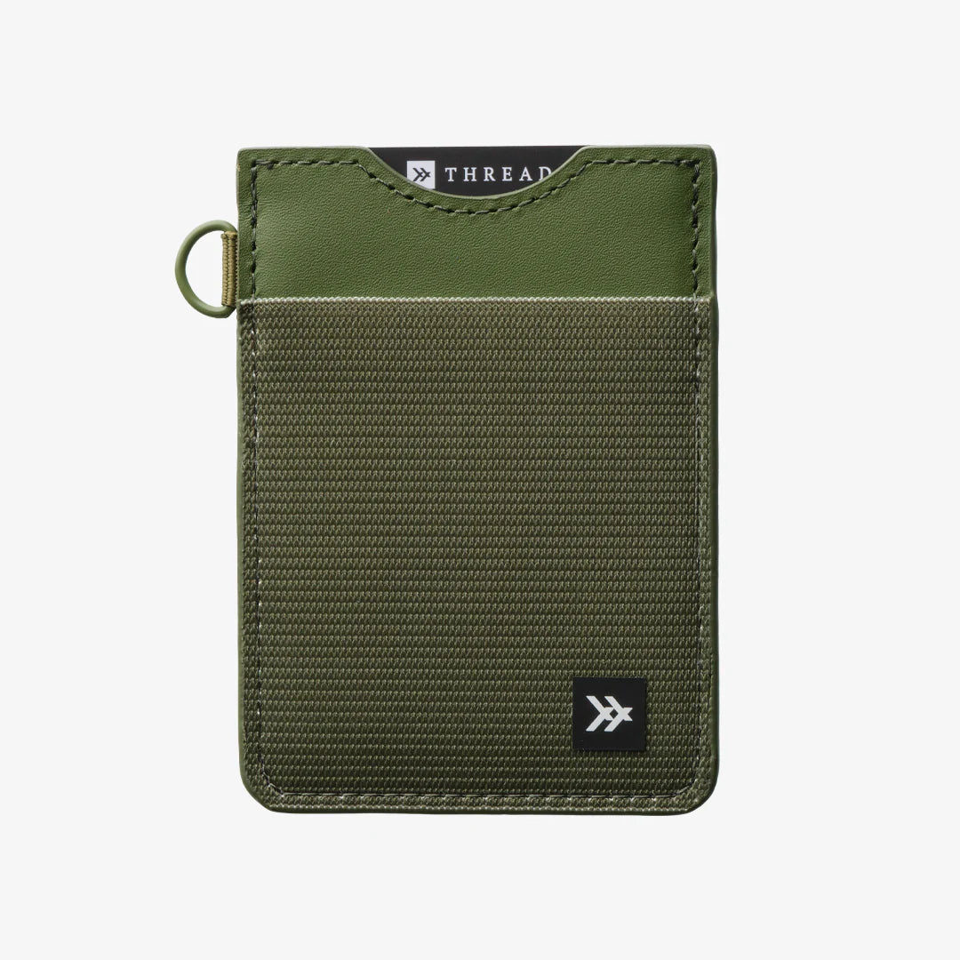 Thread Olive Vertical Wallet