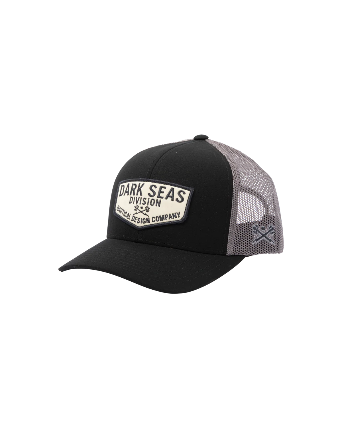 Dark Seas Transom Hat Black Silver