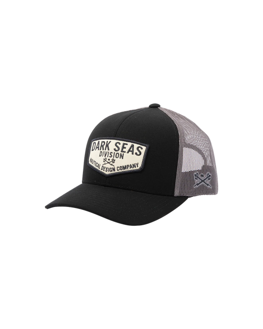 Dark Seas Transom Hat Black Silver