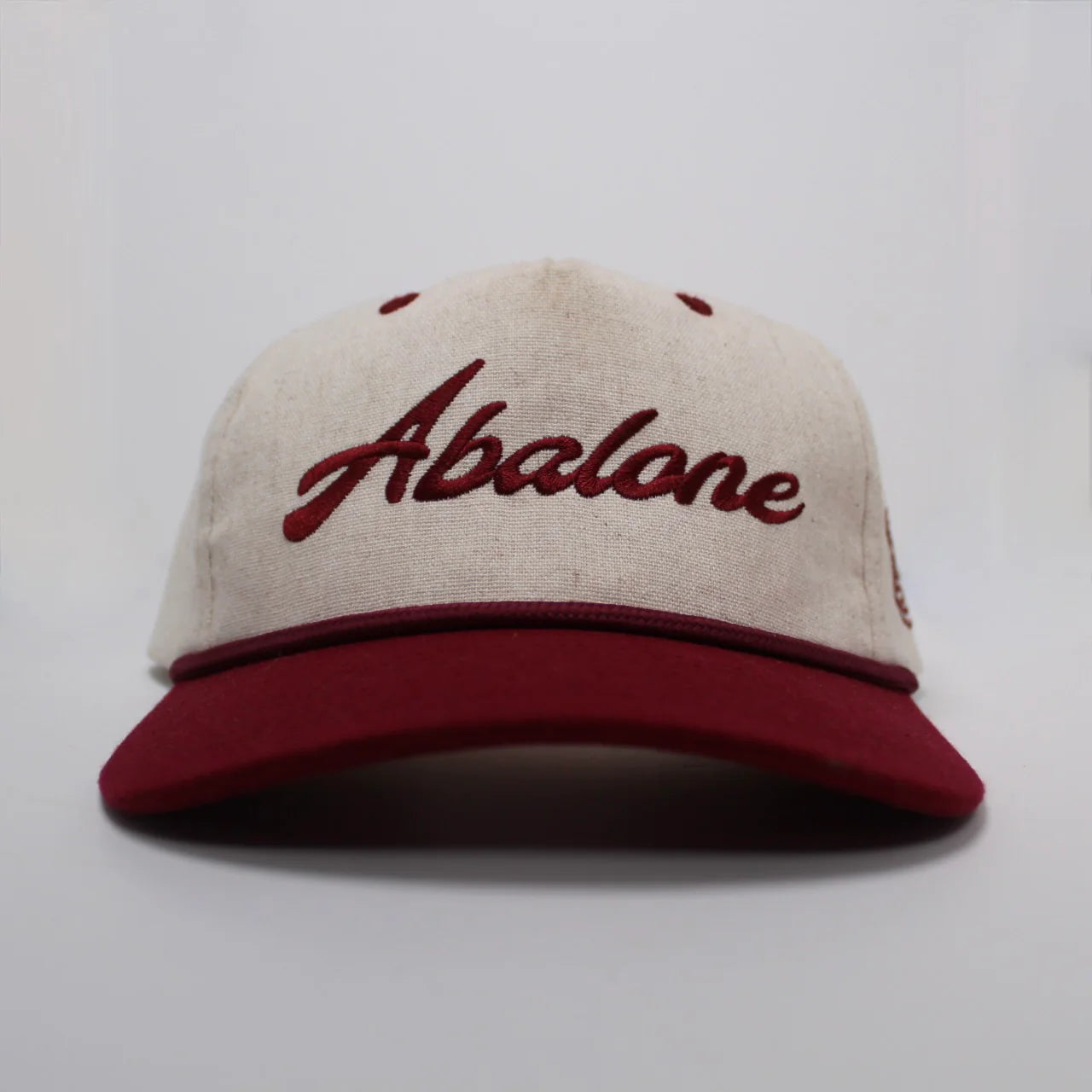 Abalone Two Tone Hat Cherry Red