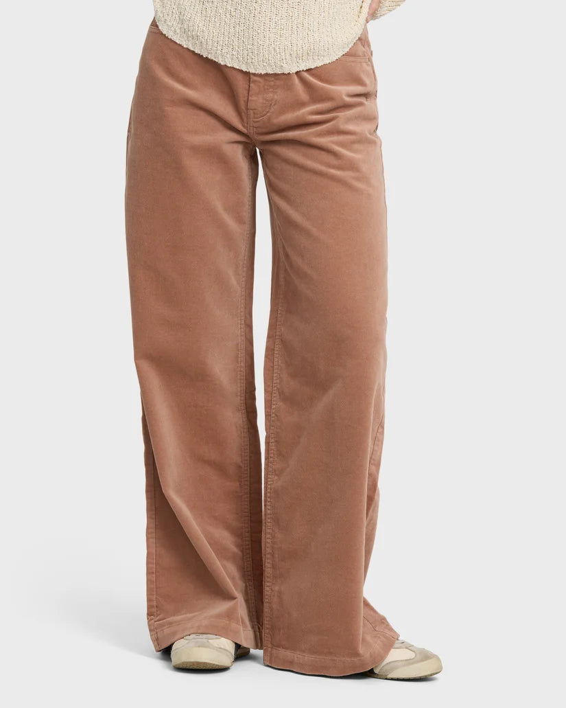 Billabong Women's Uncut Cord Pants Sugar Almond