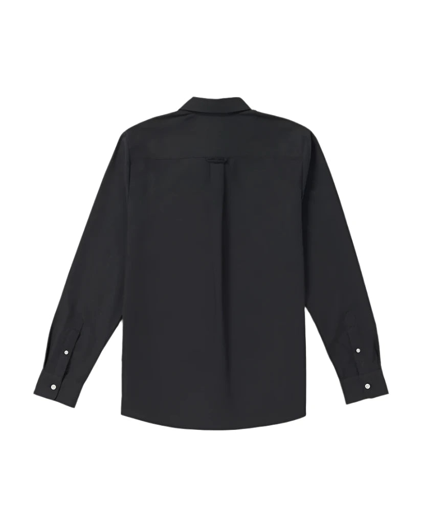 Volcom Men's Veeco Oxford Long Sleeve Shirt Black