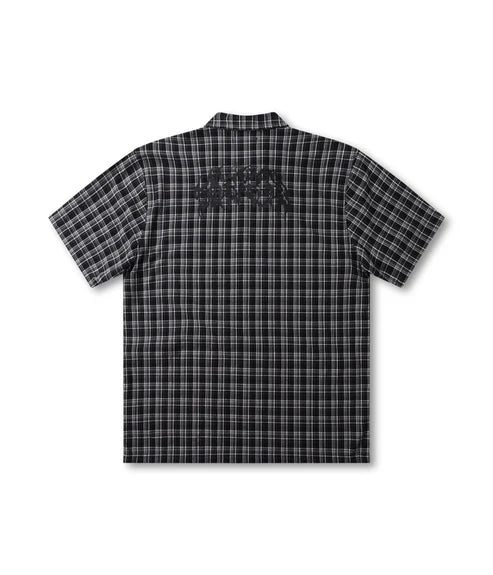 Former Vivian Praise Check Short Sleeve Shirt Black