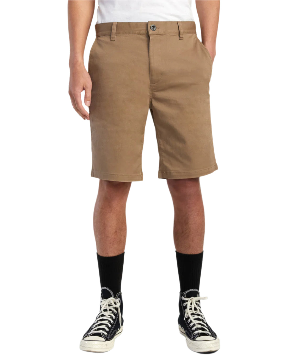 RVCA Weekend Stretch Shorts Dark Khaki
