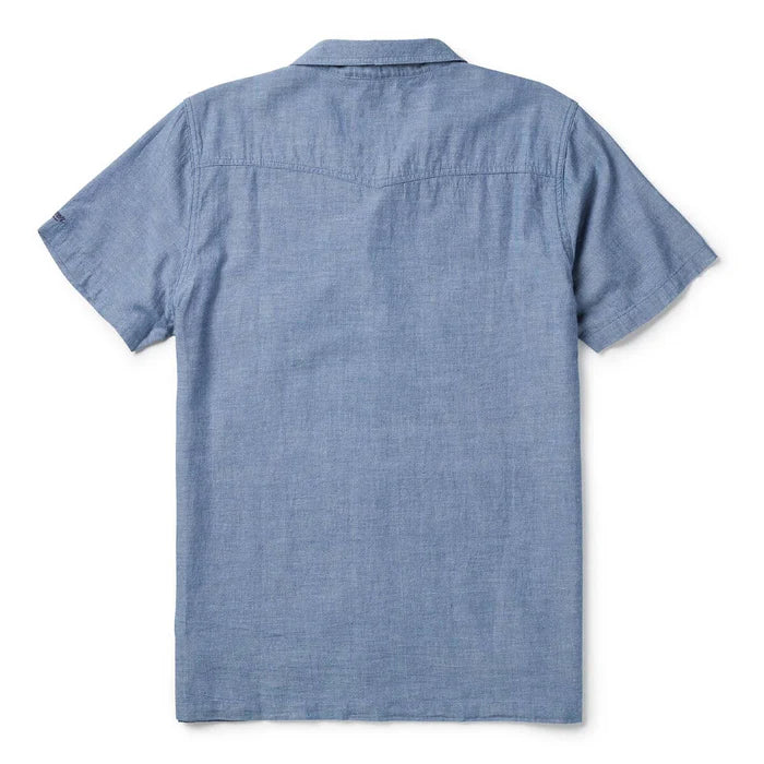 Seager Whippersnapper Short Sleeve Chambray Light Wash Shirt