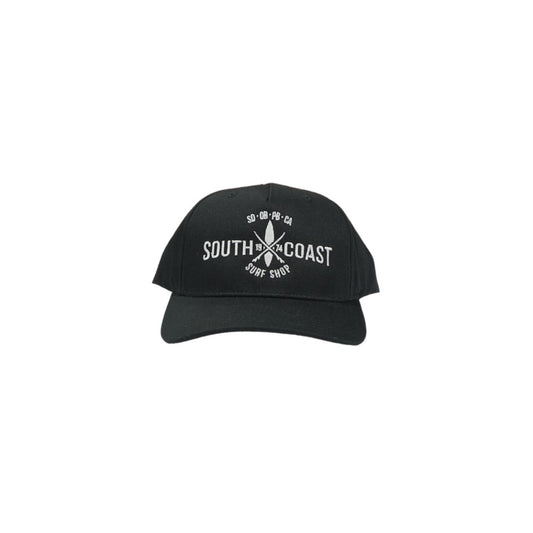 South Coast Adult Cross Logo Trucker Hat Black