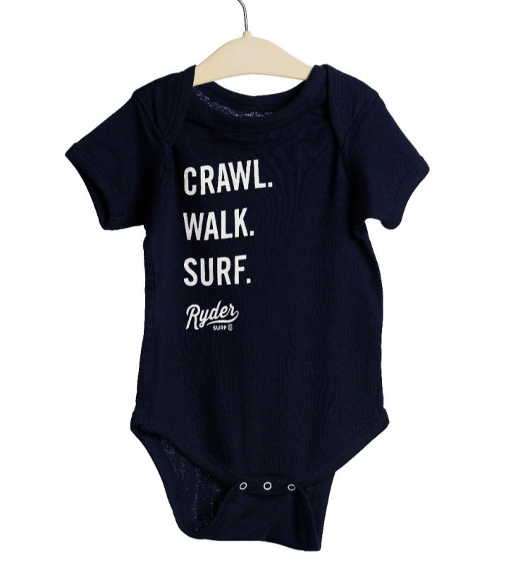 Ryder Surf Toddler Crawl Walk Surf Onesie