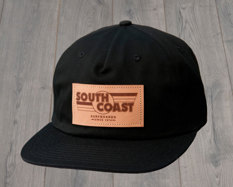 South Coast Retro Logo Leather Patch Hat