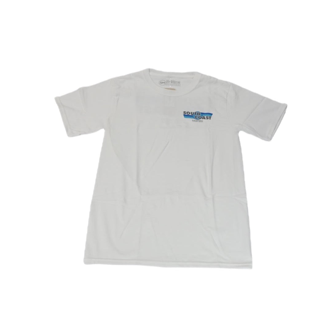 SOUTH COAST MENS RETRO FLAG TEE WHITE