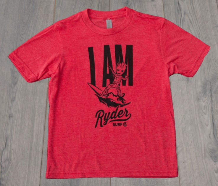 Ryder Youth Groot T-Shirt Red